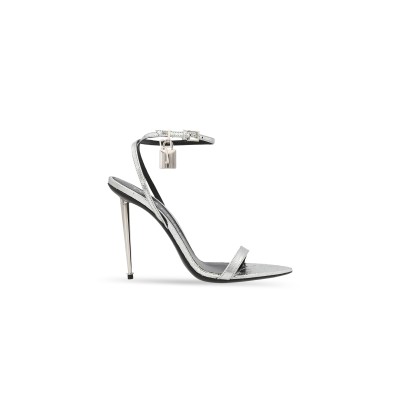 TOM FORD PADLOCK LEATHER SANDALS 372766 W2272J